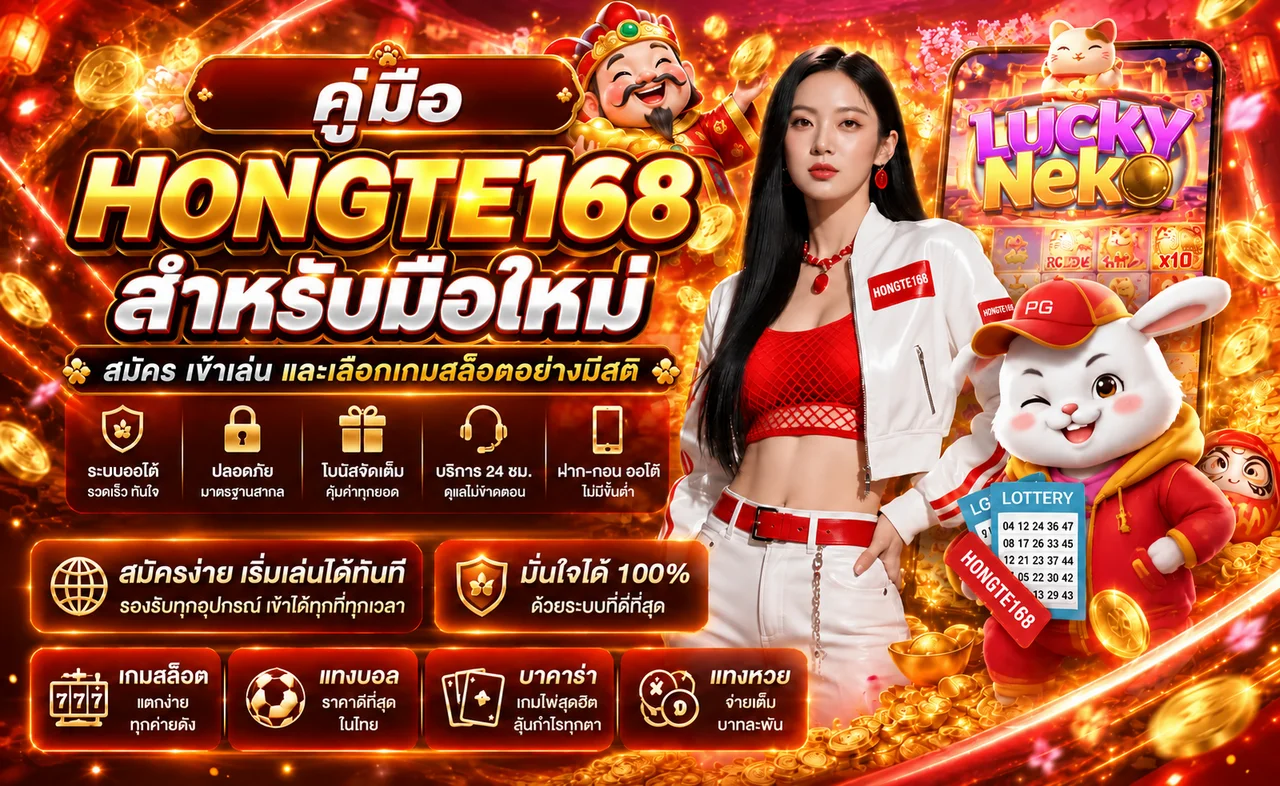HONGTE168 คู่มือมือใหม่ | สมัคร เข้าเล่น เลือกสล็อต